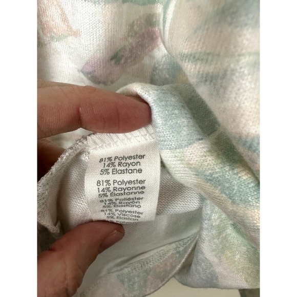 NWT PJ Salvage "Palm Desert" print Long Sleeve Top XS - Picture 5 of 6